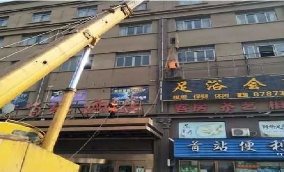 长沙安装较高的门店招牌有什么好的方法？